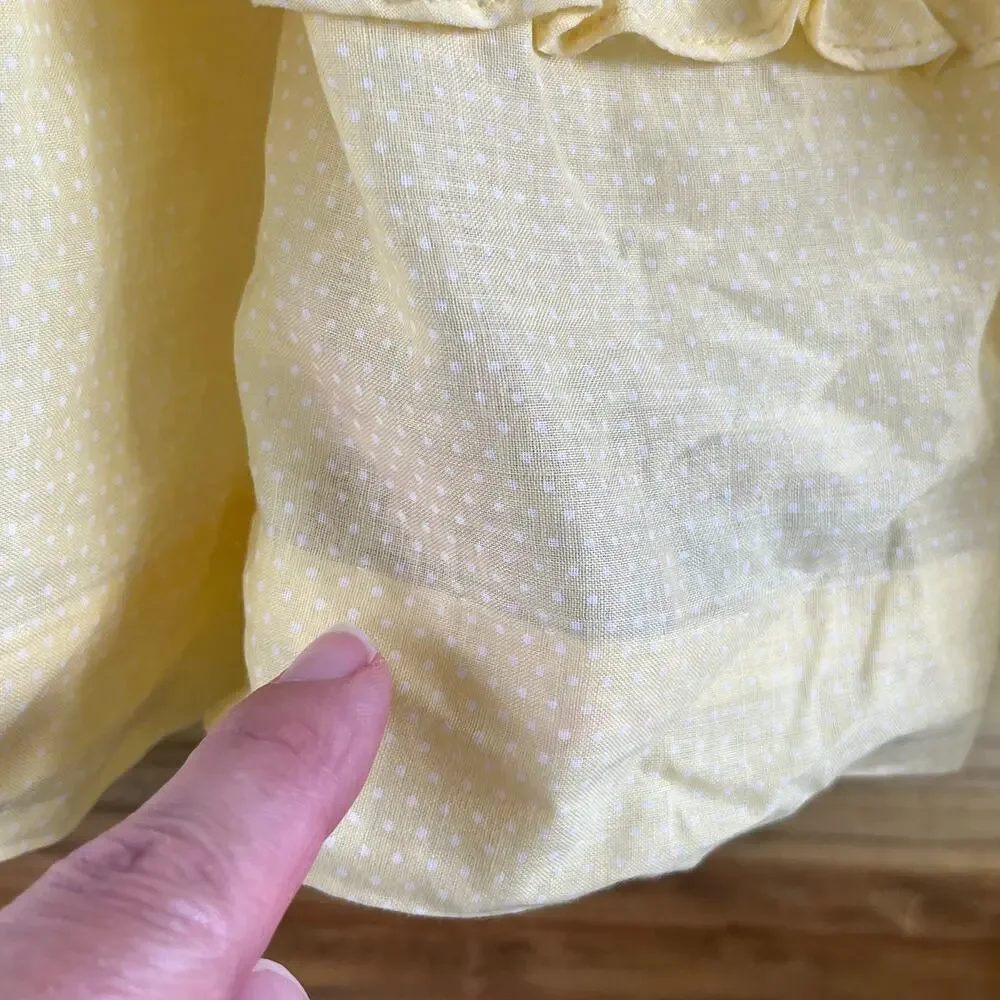 Martha's Miniatures Vintage Girl's Yellow Dress Size 4
